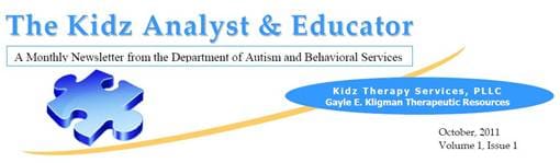Kidz Analyst & Educator newsletter, October 2011