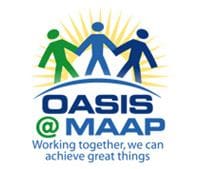 Here's an alt tag for the image: Oasis @ MAAP logo: Teamwork.